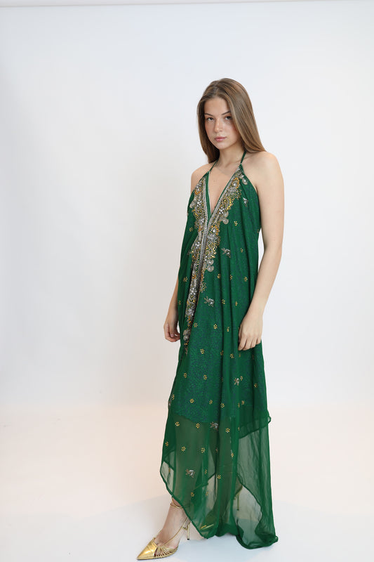 Vestido joya verde 220