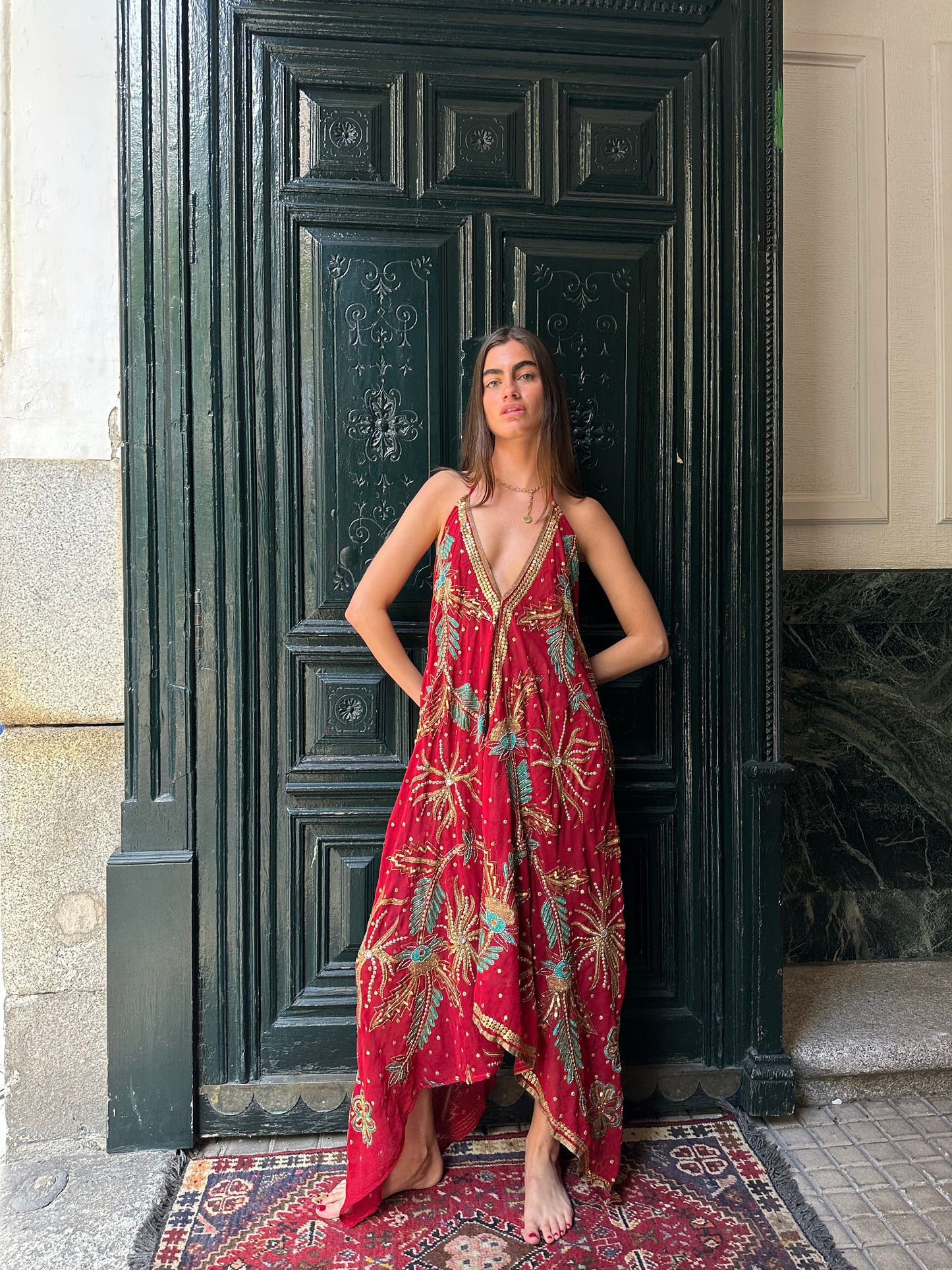 Vestido joya rojo