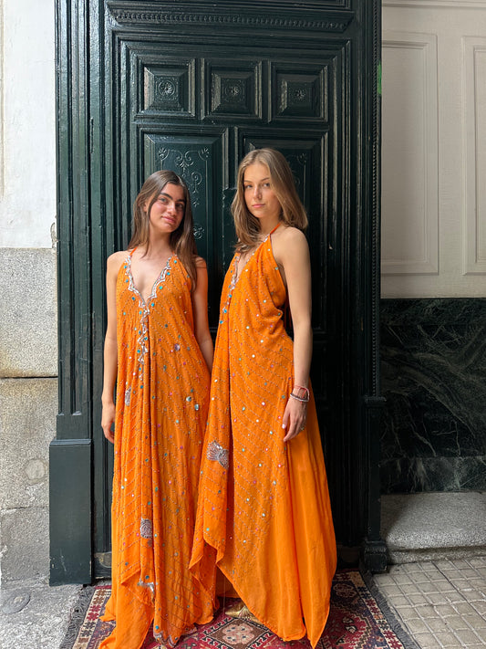 Orange sunrise dress