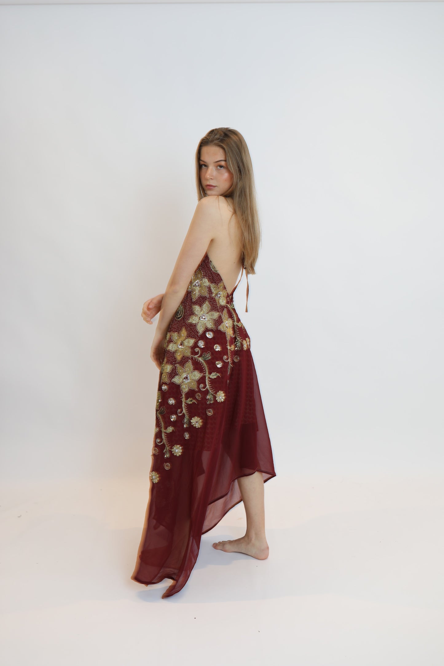 Vestido joya rojo 156