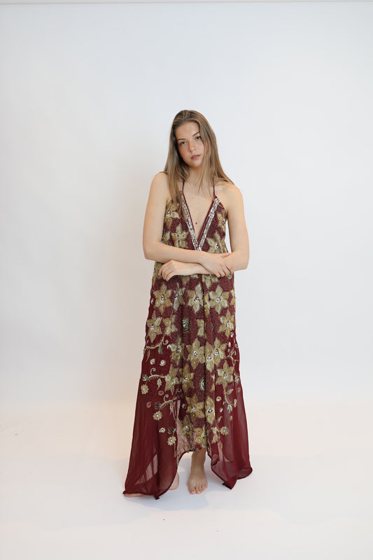 Vestido joya rojo 156