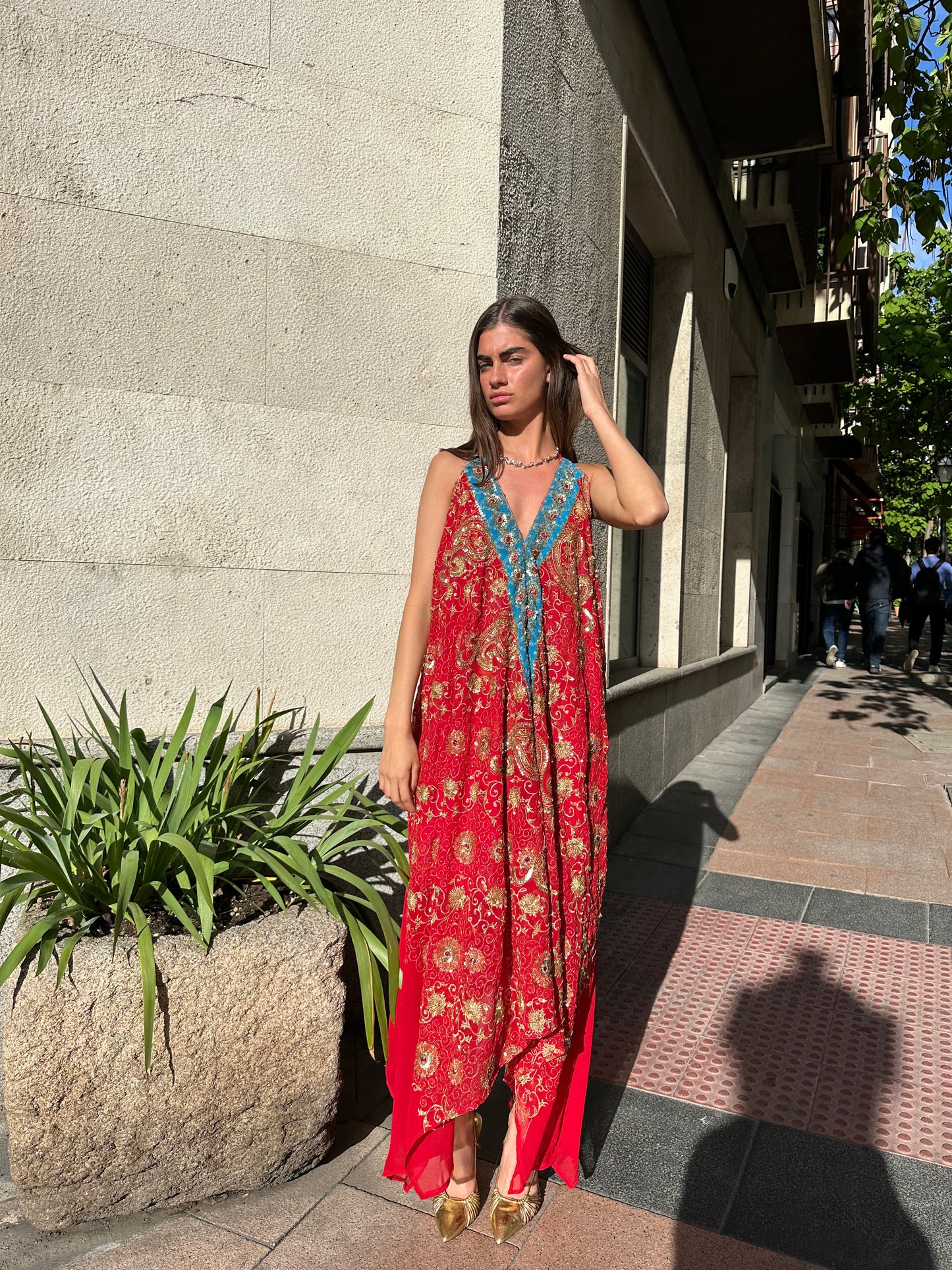 Vestido joya rojo