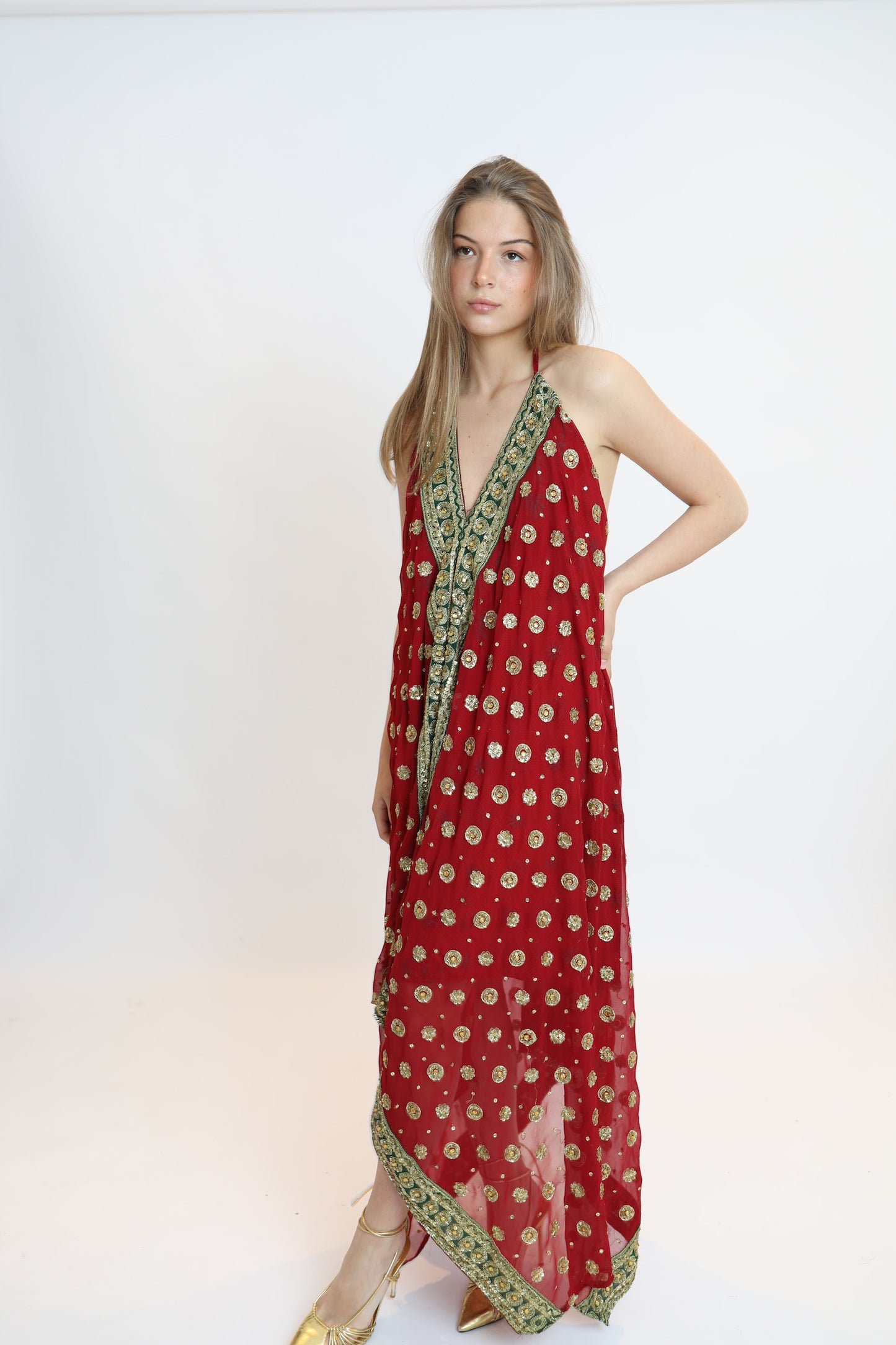 Vestido joya rojo 214