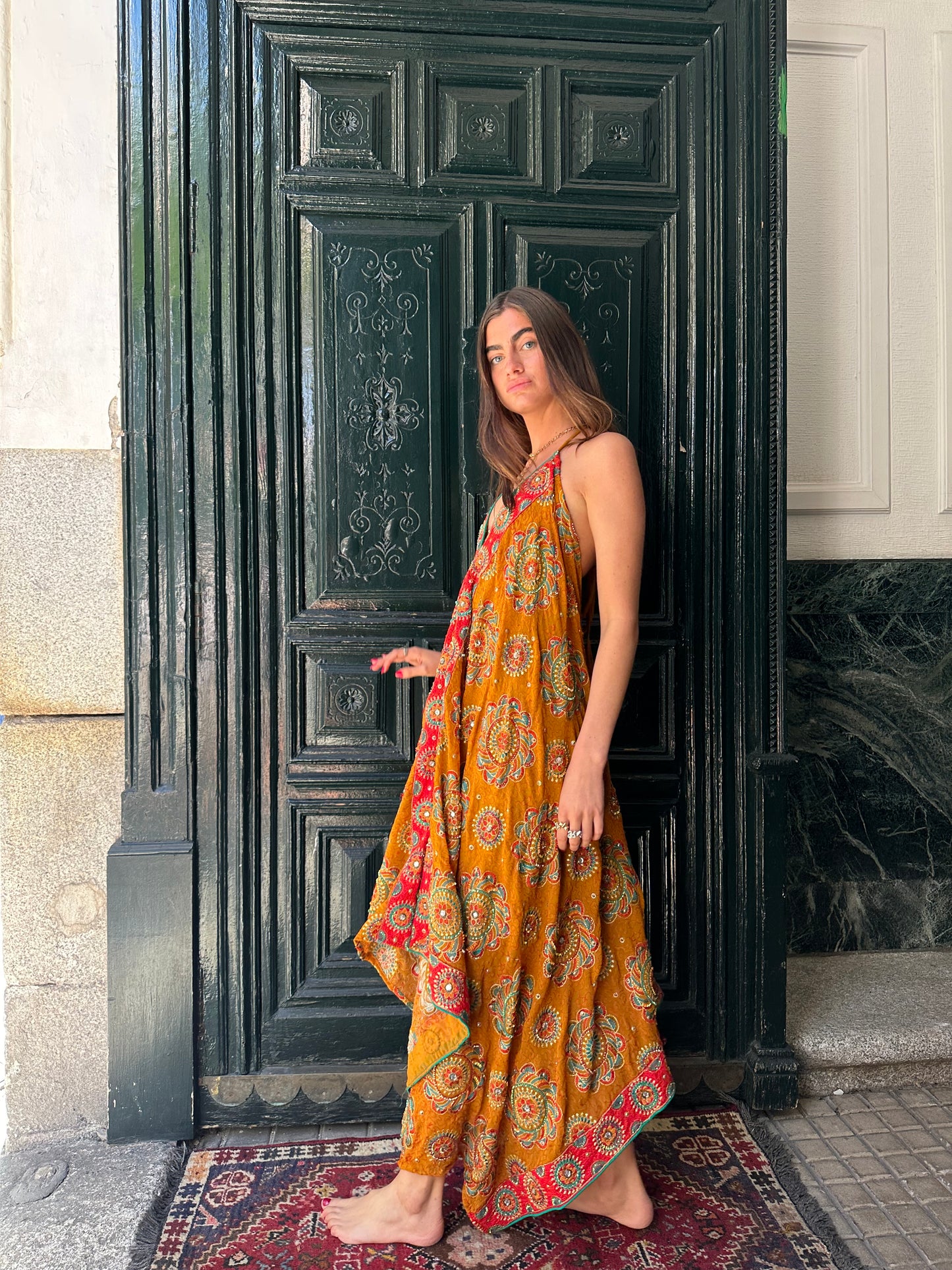 Vestido joya naranja