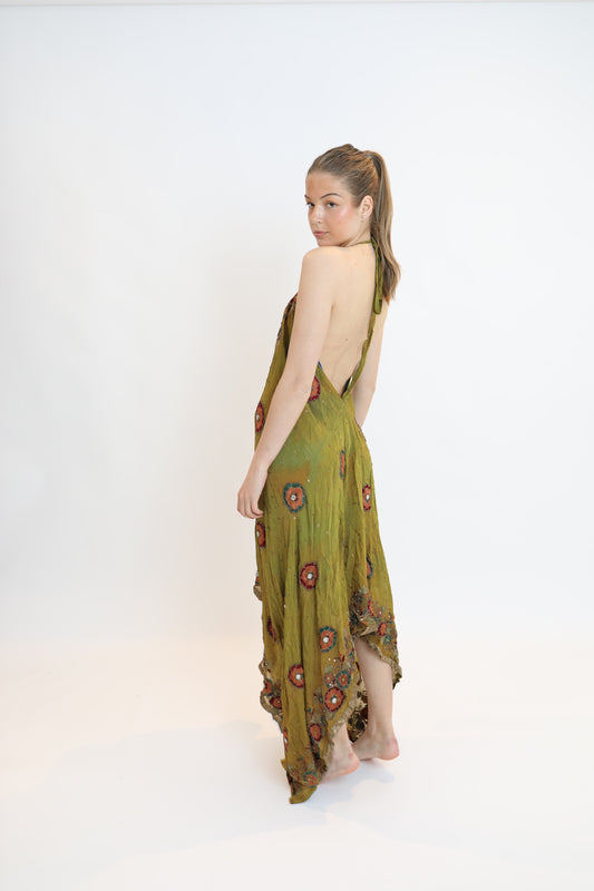 Vestido joya verde 122