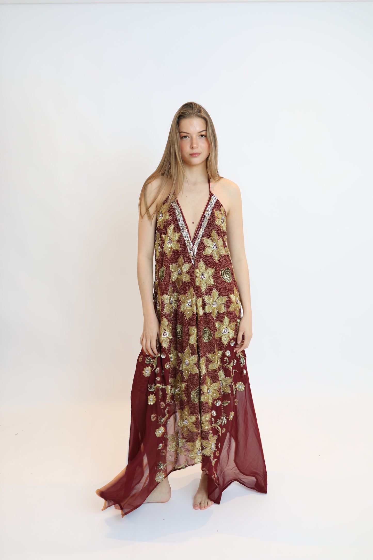 Vestido joya rojo 156