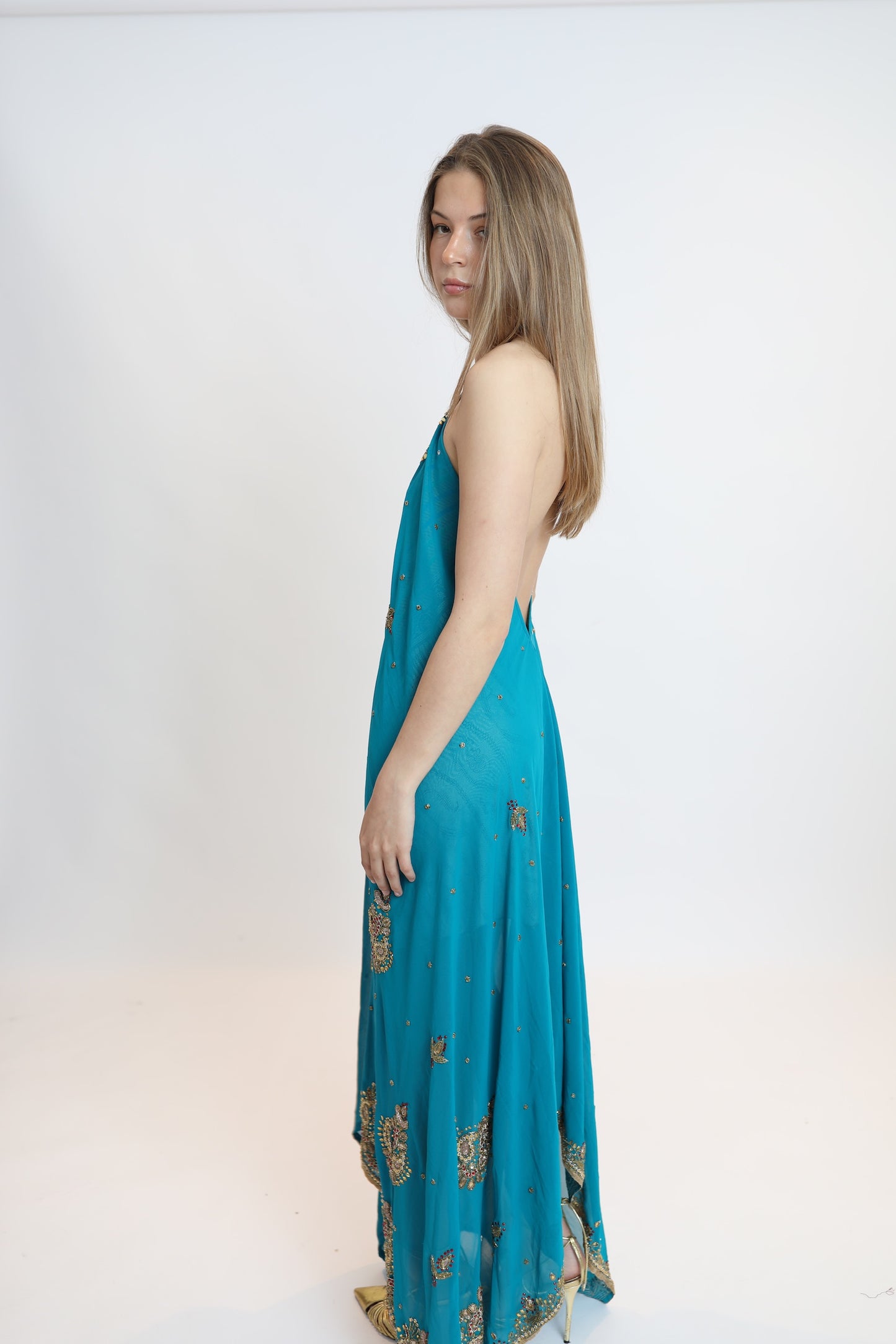 Vestido joya azul 241
