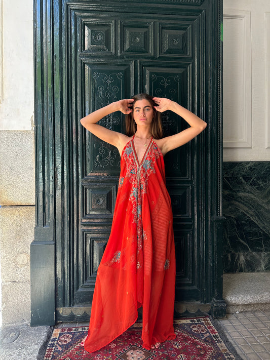 Red jewel dress