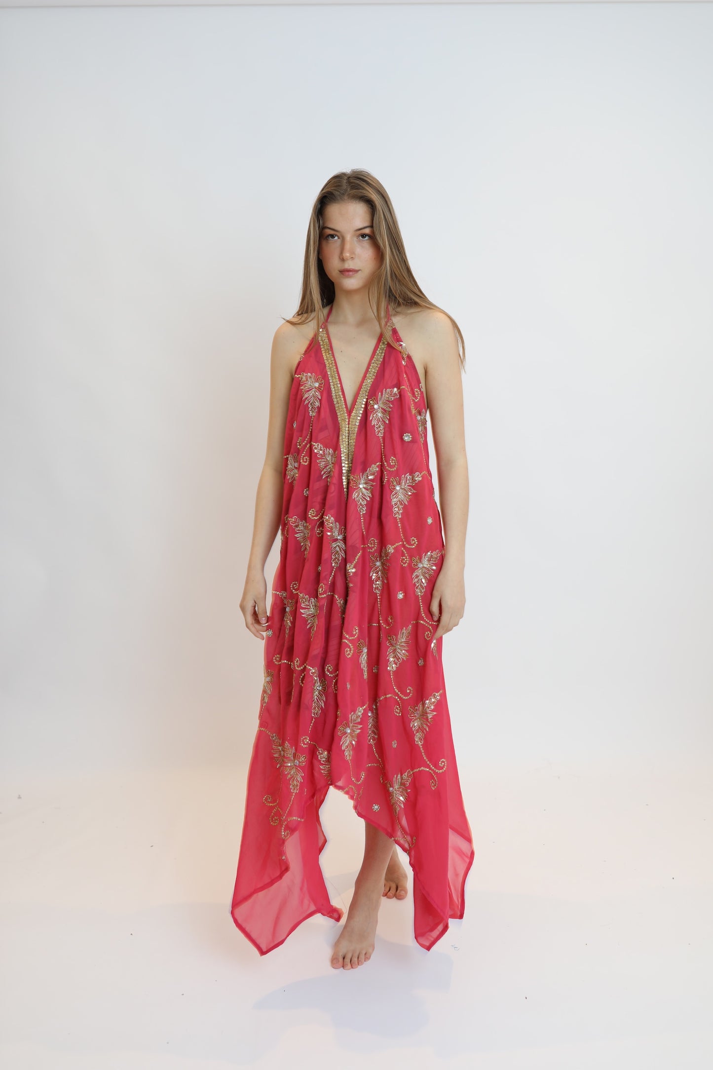 Vestido joya rosa 138