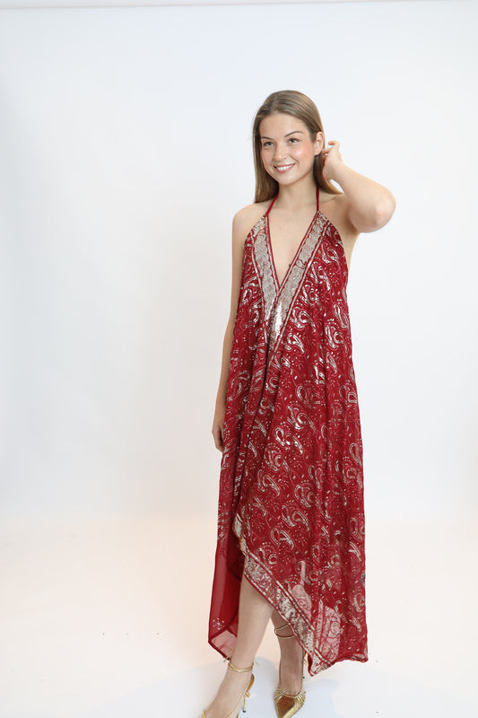 Vestido joya rojo 195