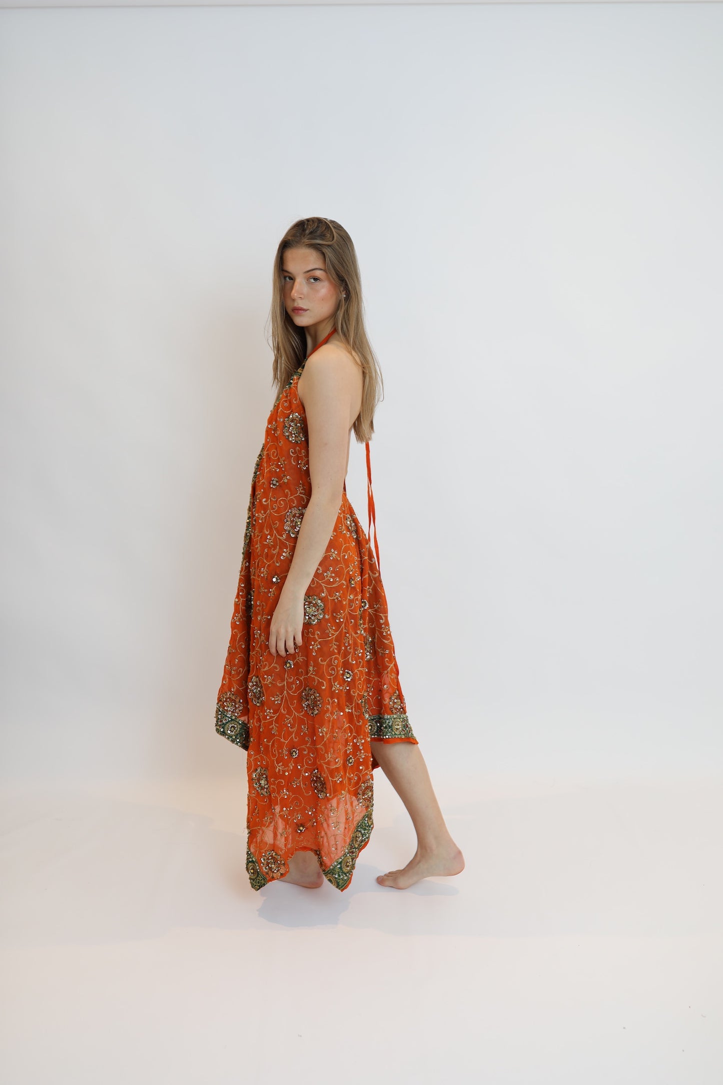 Vestido joya naranja 172