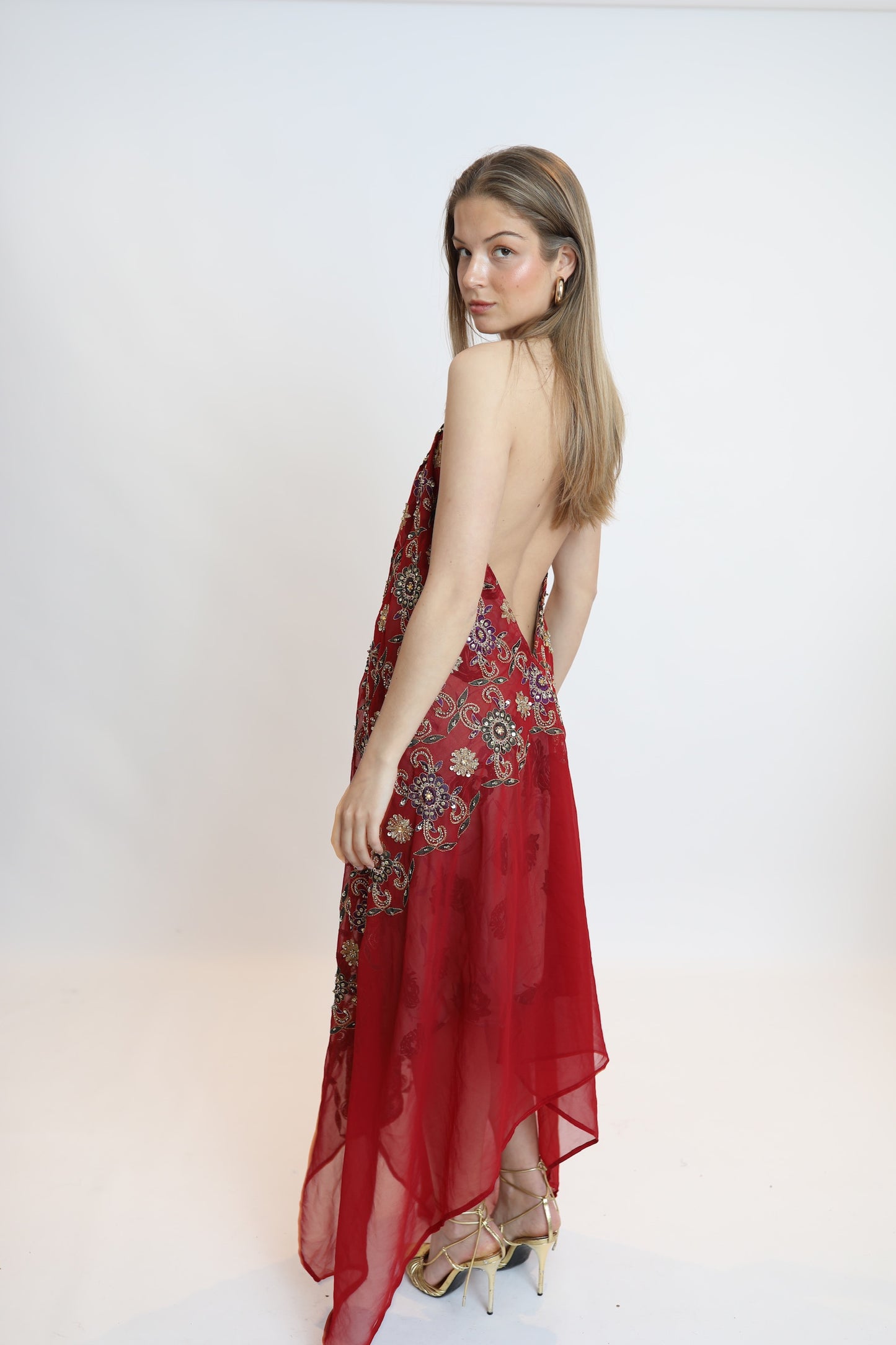 Vestido joya rojo 269