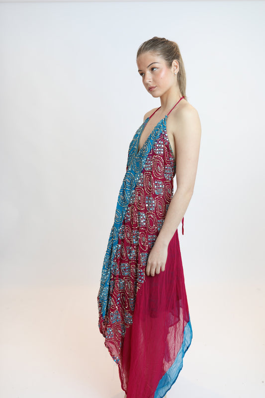 Vestido joya multicolor 068