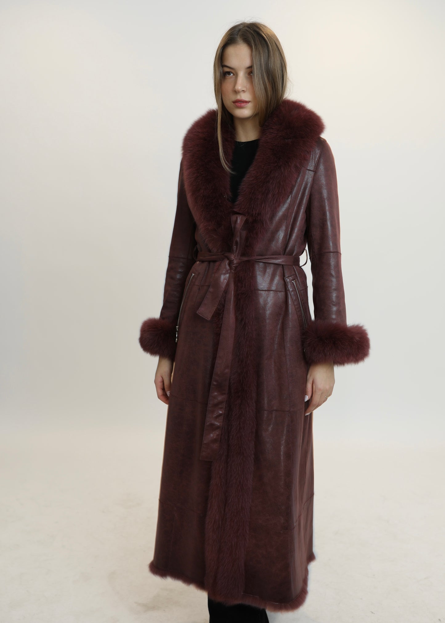 Abrigo ELEGANCE granate