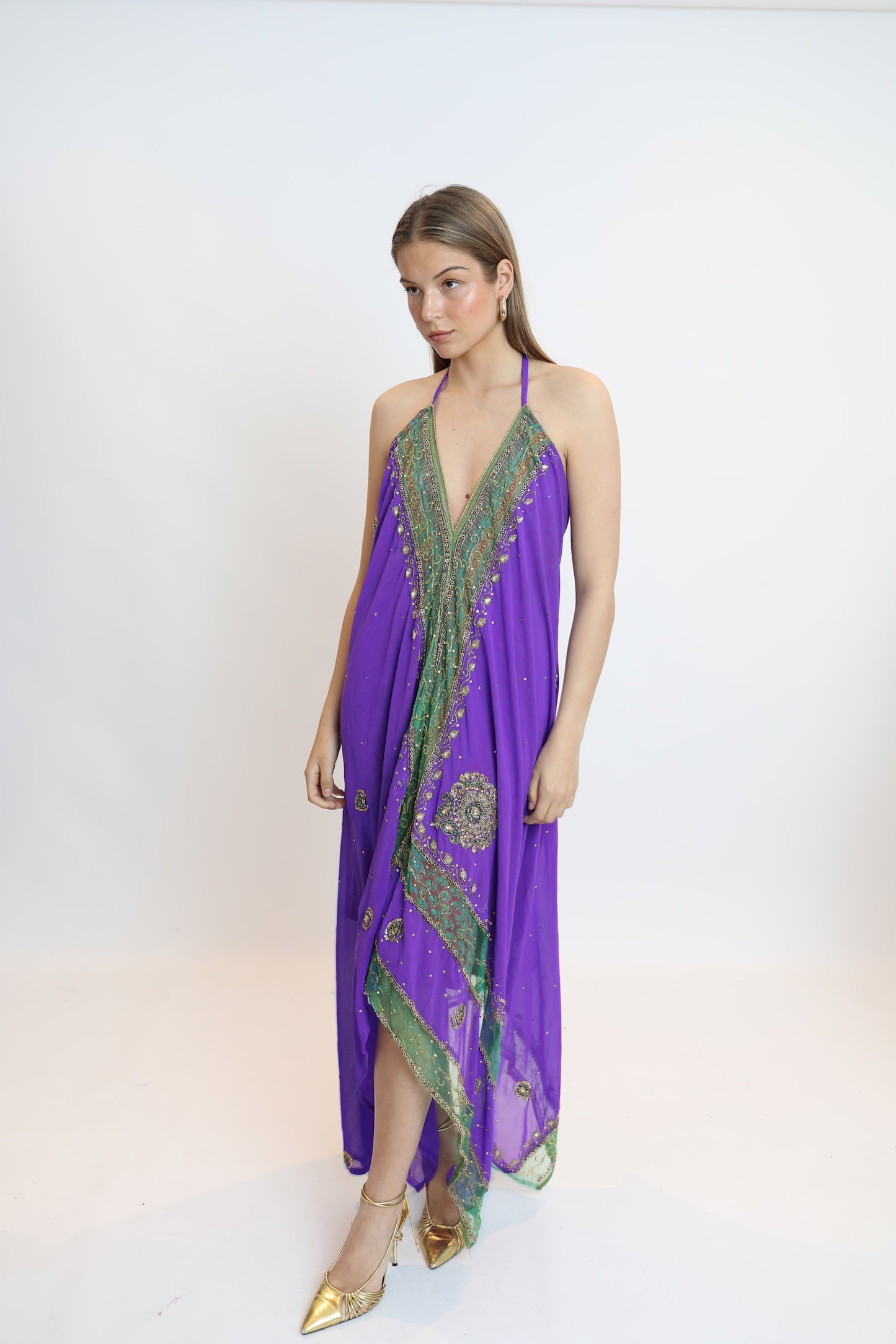 Vestido joya morado 291