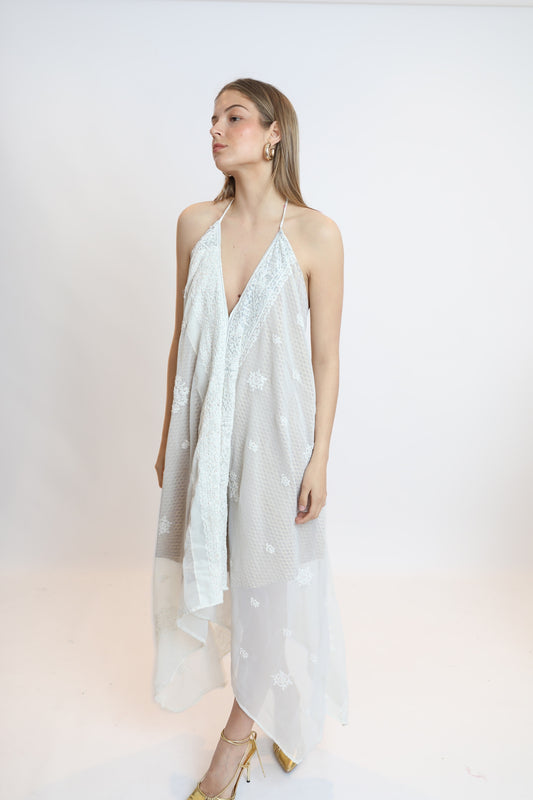 Vestido joya blanco 254