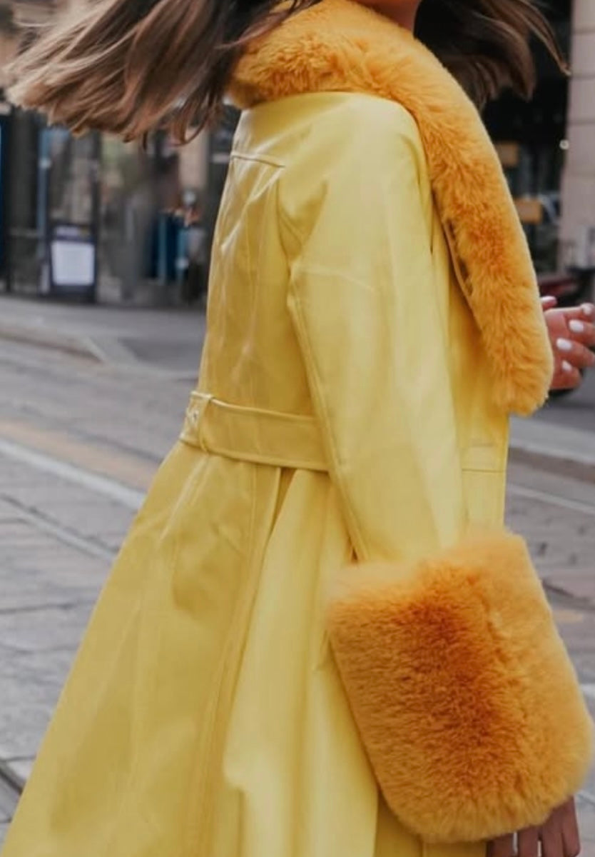 Long yellow star coat