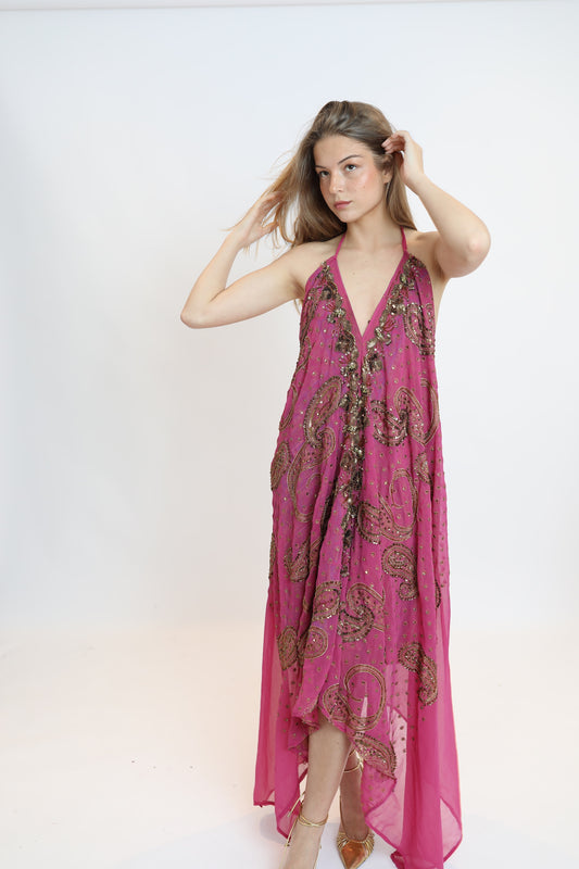 Vestido joya rosa 190