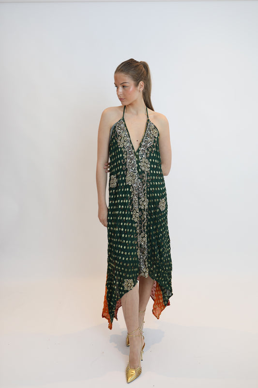 Vestido joya verde 111