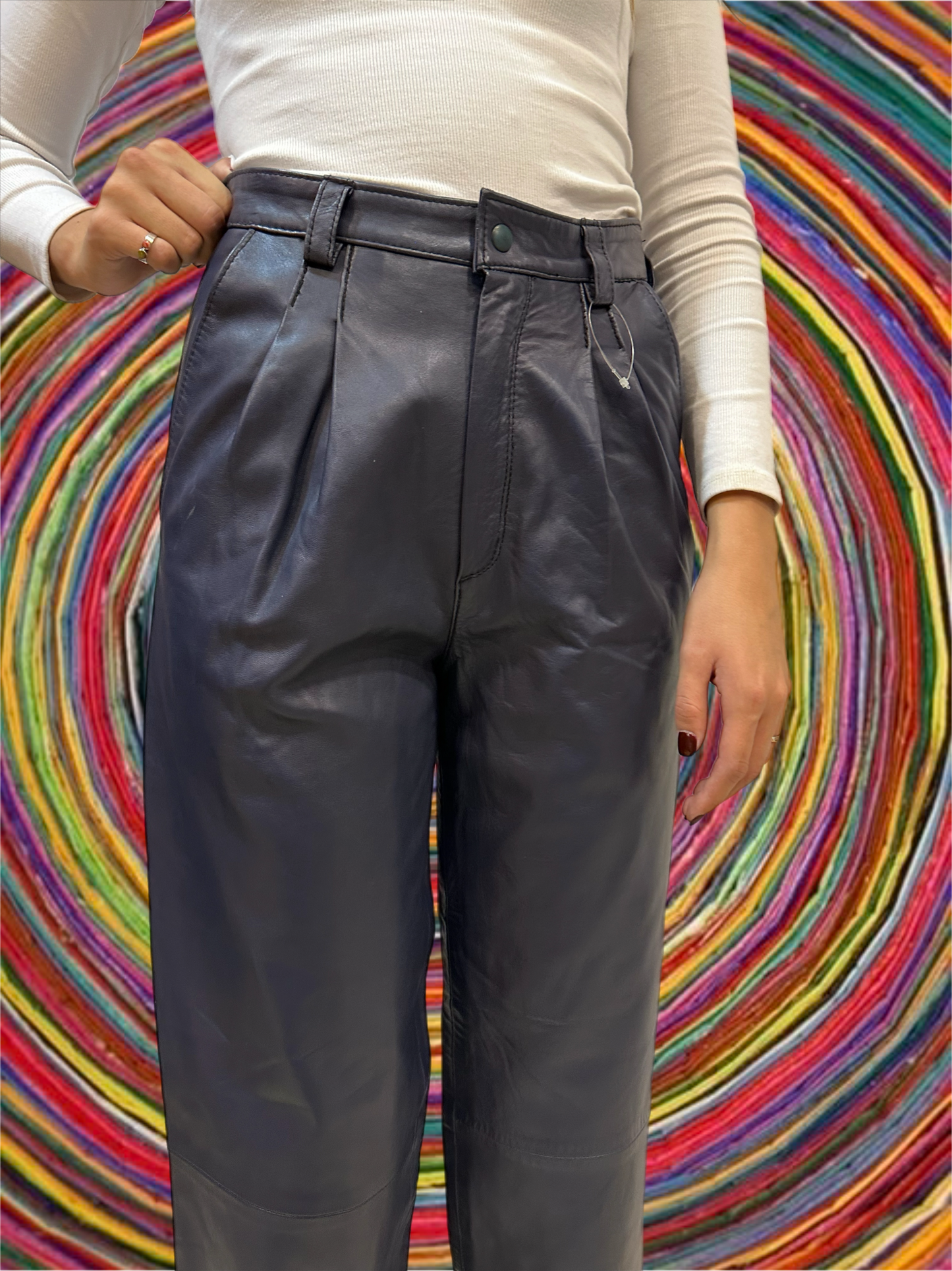 Pantalones Leather 012