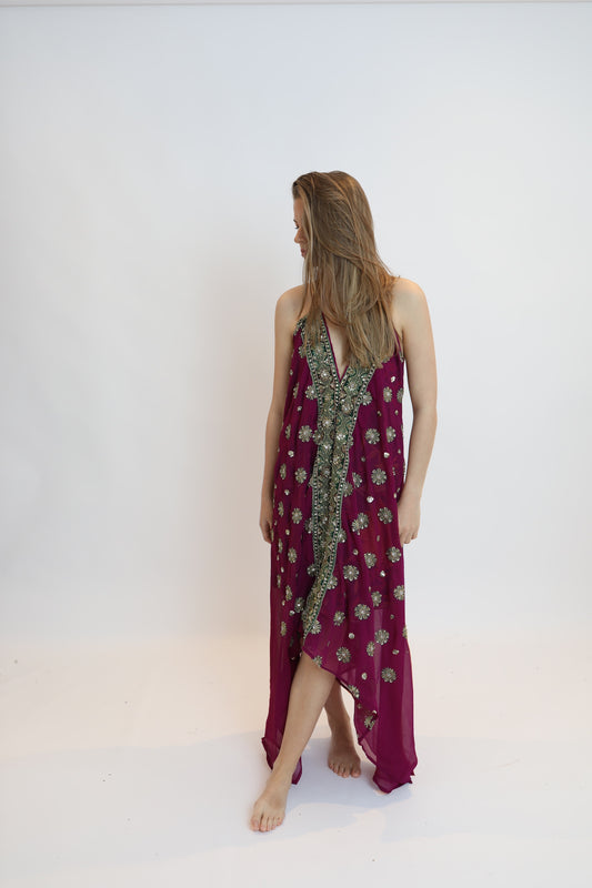 Vestido joya morado 145
