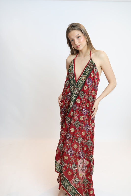 Vestido joya rojo 266