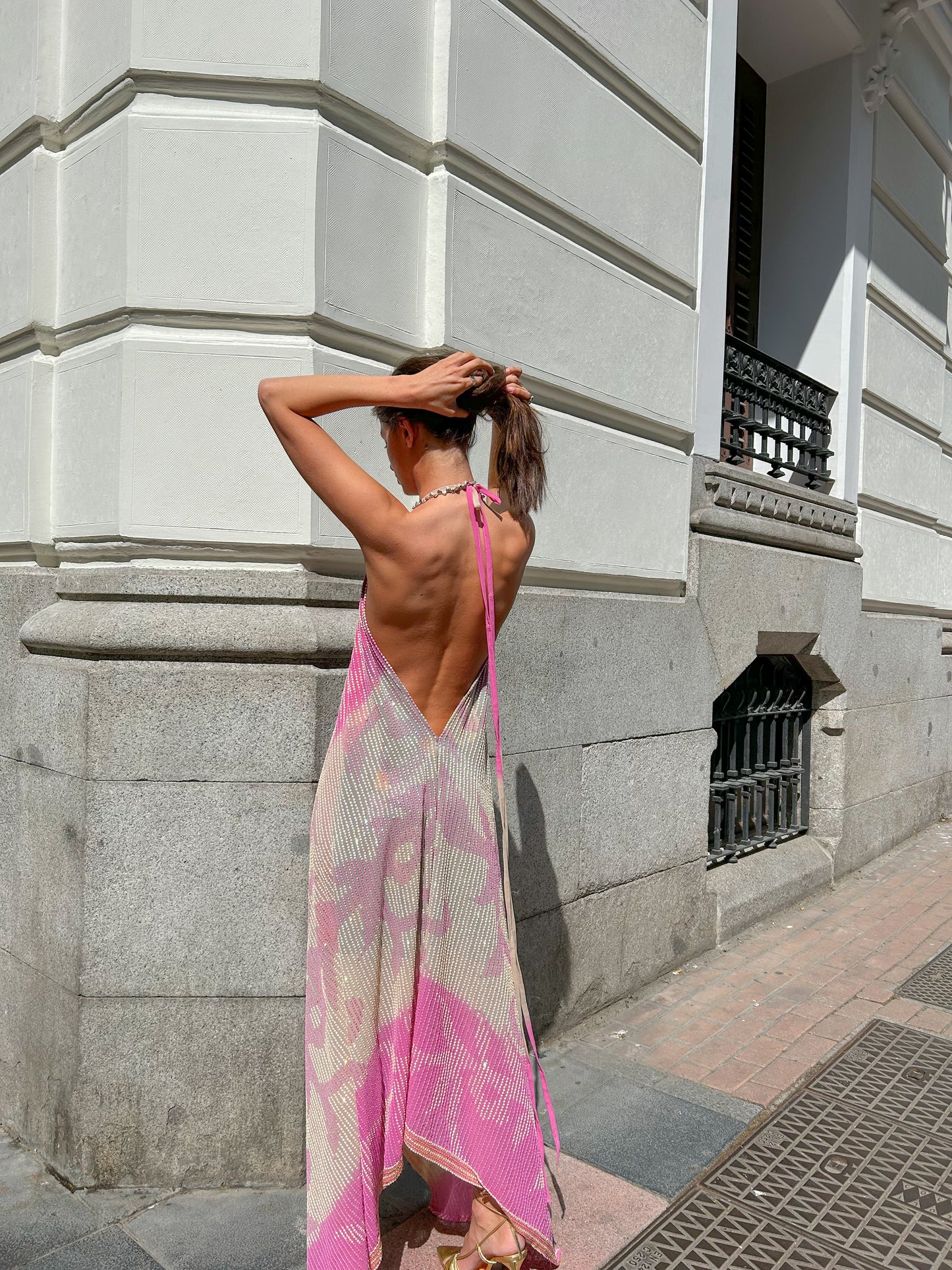 Vestido joya rosa