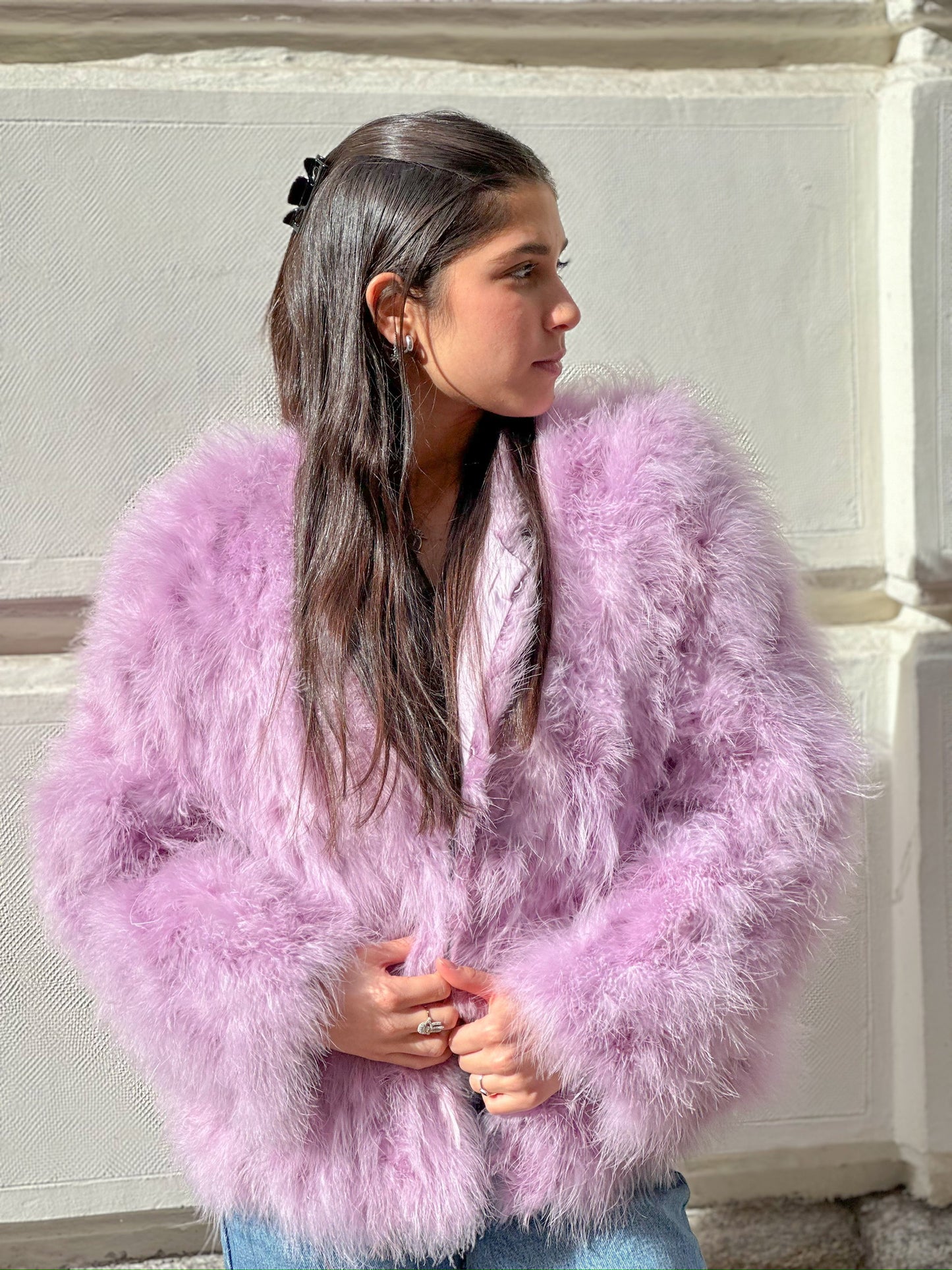 Lilac dragonfly coat